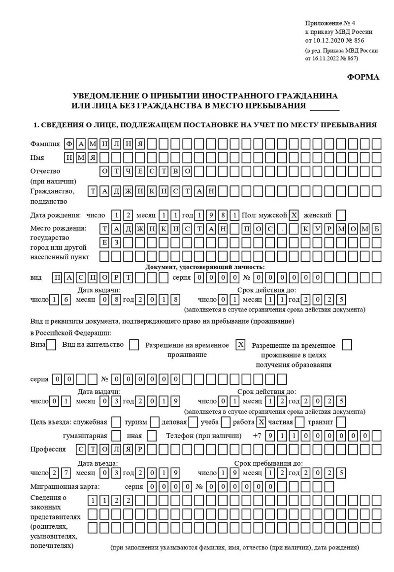 временная регистрация в Жердевке